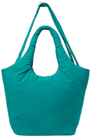 Roka Oxford Medium Taslon Schoudertas - Ocean View Blauw