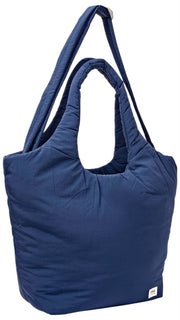 Roka Oxford Medium Taslon Schoudertas - Diep Kobaltblauw