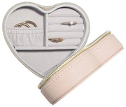 Stackers Heart Travel-sieradendoos - Blush Raffia