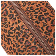 Roka Mayfair kleine toilettas van katoenen canvas - Mini Luipaardbruin