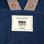 Roka Hampton kleine katoenen canvas rugzak - admiraalblauw