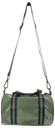 Fred Perry Classic Mini Barrel Bag - Laurierkrans Groen/Zwart