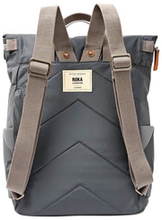 Roka Canfield B medium gerecyclede nylon rugzak - Beluga grijs