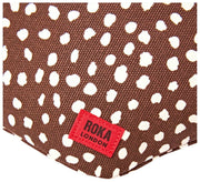 Roka Mill Hill katoenen canvas heuptasje - bruine stip
