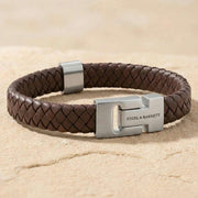 steel-barnett-harrison-thick-braided-leather-bracelet---brown-35896649