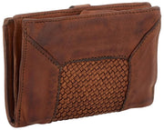 Campomaggi Pisa Ornella geweven portemonnee - Cognac Tan