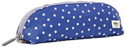 Roka Tate klein katoenen canvas tasje - Marineblauw Polka Dot