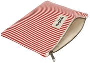Hindbag Ema Medium etui met ritssluiting - Rode strepen