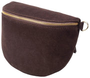 Elie Beaumont Suède Grote Sling Bag - Chocoladebruin