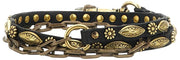 Campomaggi Siena Stud Leren Kettingriem - Zwart