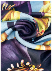 Poeder Helleborus Lux Print Sjaal - Blauw