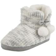 totes-toasties-space-dye-knitted-boot-slippers---grey-34475762