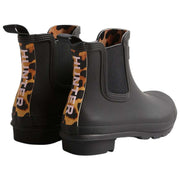 Hunter Original Leopard Backstrap Chelsea Boots - Zwart/Beige