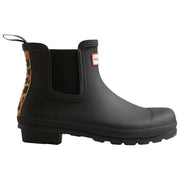 Hunter Original Leopard Backstrap Chelsea Boots - Zwart/Beige