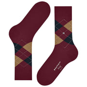Burlington King Sokken - Rood/Bruin/Blauw