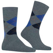 Burlington Dundee Sokken - Grijs/Blauw