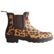 Hunter Originele Luipaard Chelsea Laarzen - Beige/Chocoladebruin