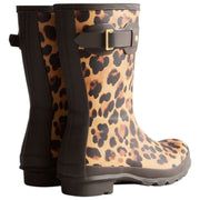 Hunter Original korte luipaardlaarzen - beige/chocoladebruin