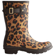 Hunter Original korte luipaardlaarzen - beige/chocoladebruin