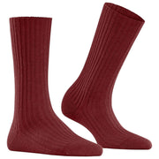 Falke Cosy Wool Boot Sokken - Henna Rood