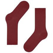 Falke Cosy Wool Boot Sokken - Henna Rood