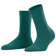 Falke Cosy Wollen Sokken - Mosgroen
