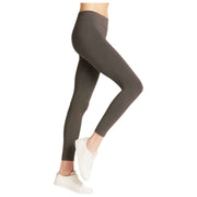Naadloze legging van Falke katoen - carbongrijs