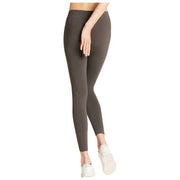 Naadloze legging van Falke katoen - carbongrijs