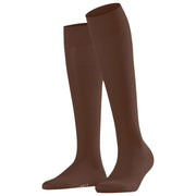 Falke Cotton Touch Kniekousen - Cappuccino Bruin