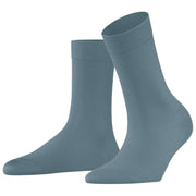 Falke Cotton Touch Sokken - Monument Blauw