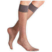 Falke Pure Matt 20 Denier Kniekousen - Carbongrijs