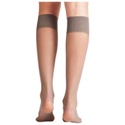 Falke Pure Matt 20 Denier Kniekousen - Ijzergrijs