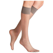 Falke Pure Matt 20 Denier Kniekousen - Ijzergrijs