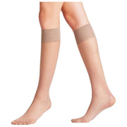 Falke Pure Matt 20 Denier Kniekousen - Taupe Bruin