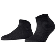 Falke Glanzende Rib Sneaker Sokken - Zwart