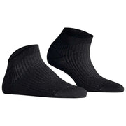 Falke Glanzende Rib Sneaker Sokken - Zwart