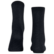 Falke Glanzende Rib Sokken - Zwart