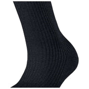 Falke Glanzende Rib Sokken - Zwart
