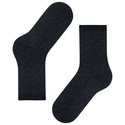 Falke Glanzende Rib Sokken - Zwart