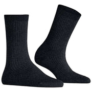 Falke Glanzende Rib Sokken - Zwart