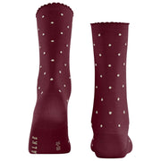 Falke Spike Dot Sokken - Wijnrood