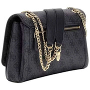 GUESS Noelle II Converteerbare schoudertas met klep - Coal Black-logo