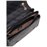 GUESS Noelle II Converteerbare schoudertas met klep - Coal Black-logo