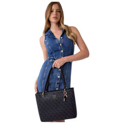 GUESS Noelle II draagtas - Coal Black-logo
