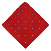 Michelsons of London Spotted Handkerchief - Red/Light Blue