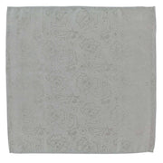 Michelsons of London Ornate Jacquard Silk Tie and Pocket Square Set - Silver