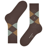 Burlington King Sokken - Bruin/Mintgroen