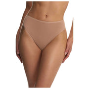 Natori Bliss Bare Cotton High Cut Slip - Buff Tan