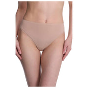 Natori Bliss Bare Cotton High Cut Slip - Caf Tan