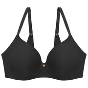 Natori Cloud Comfort T-shirtbeha met gladde achterkant - Zwart